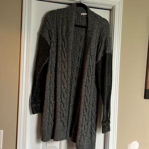 Grey sweater jacket